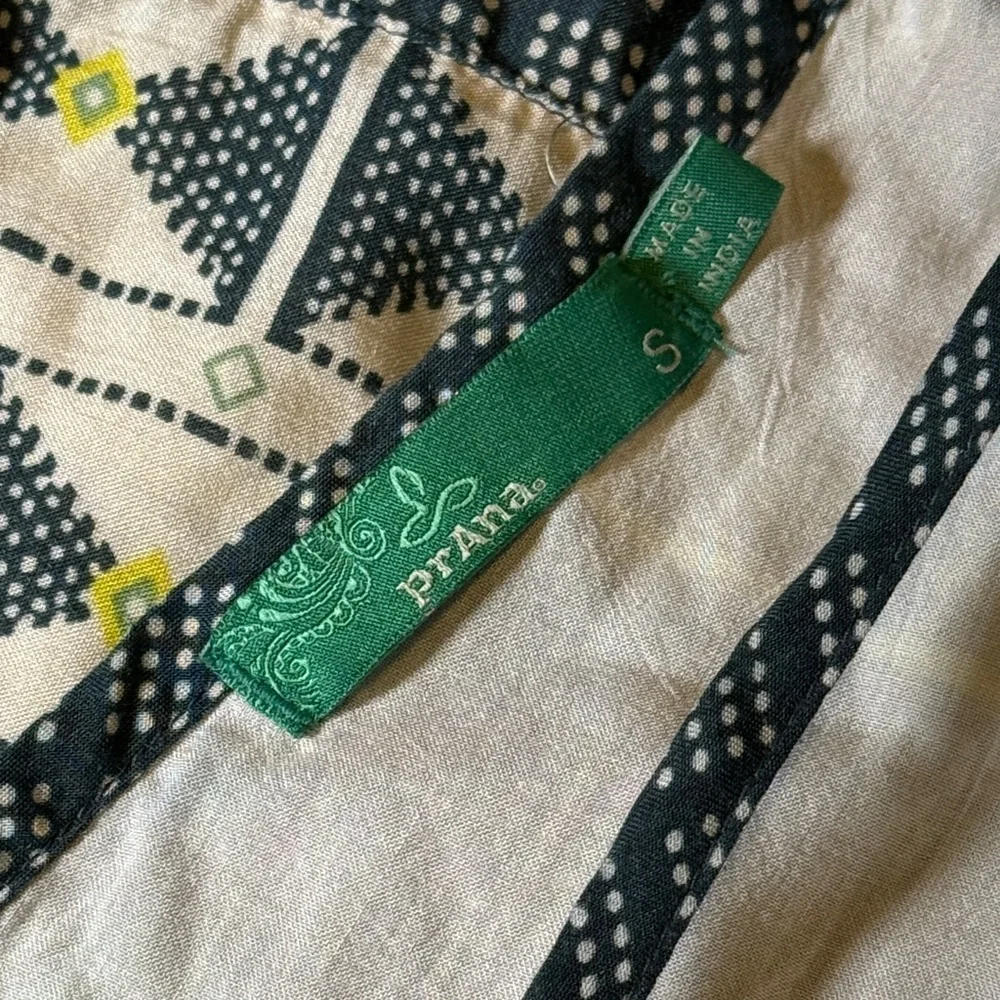 Prana Geometric Green and Black Maxi Dress - Picture 2 of 4